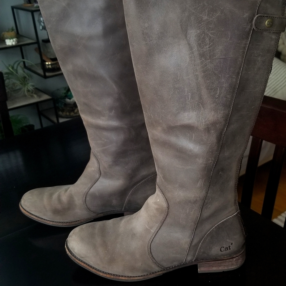 Womens Leather Riding Boots